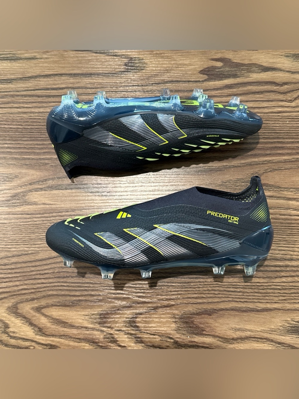 Men’s Size 7 Adidas Predator Elite LL FG Black Soccer Cleats JI1078